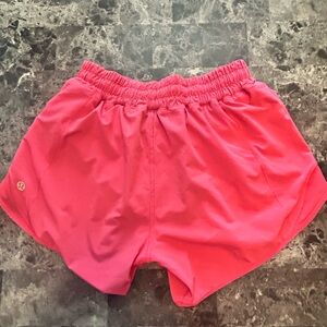 Lululemon Women's Pink Athletic Shorts - Size 4